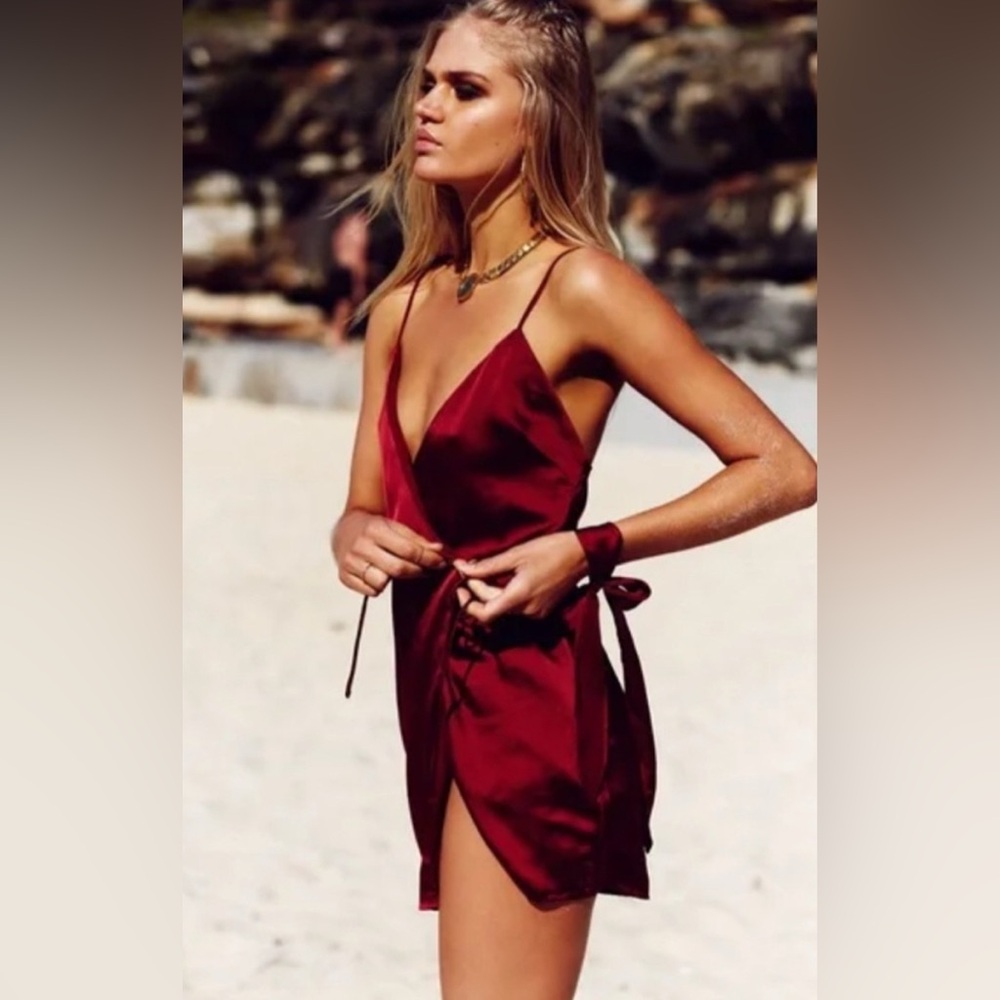 Sabo Skirt Scarlett Wrap Dress, size M